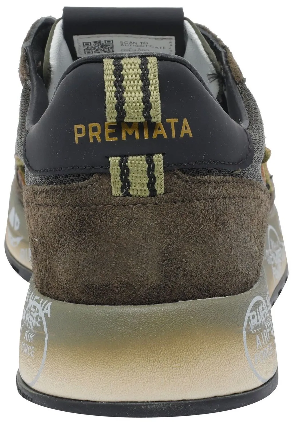 Premiata Logo Patch Lace-Up Sneakers