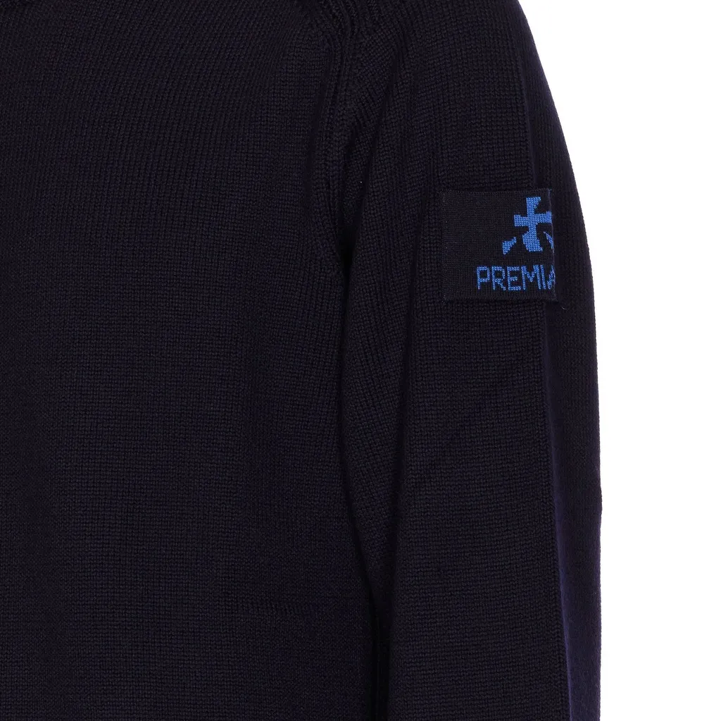 Premiata Logo Patch Crewneck Knitted Jumper