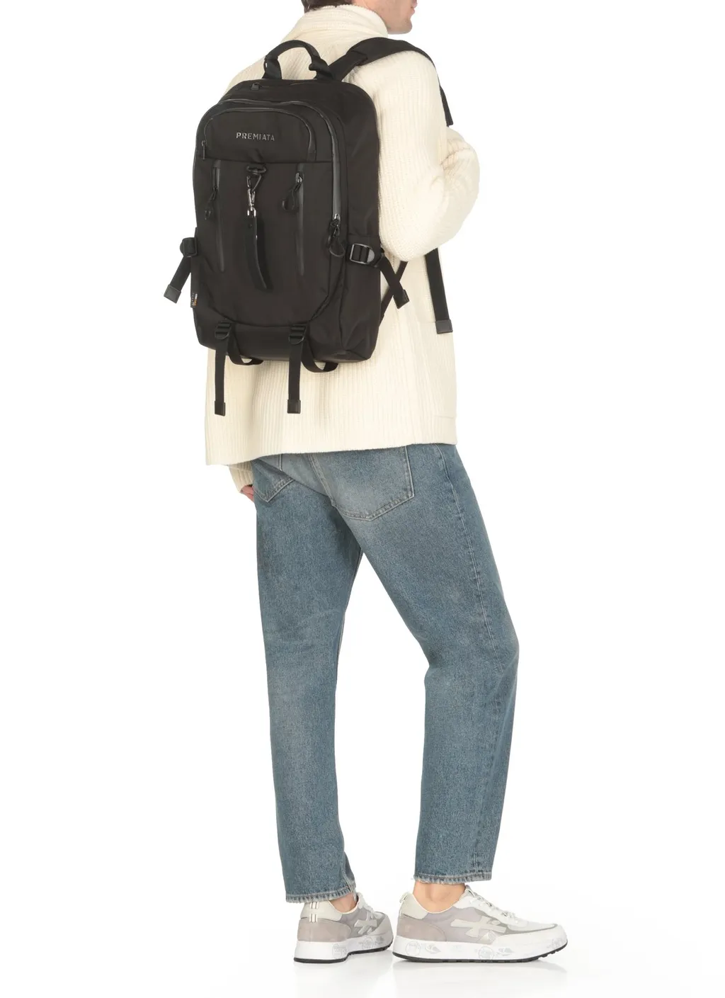 Premiata Ventura Logo-Lettering Buckle Fastened Backpack