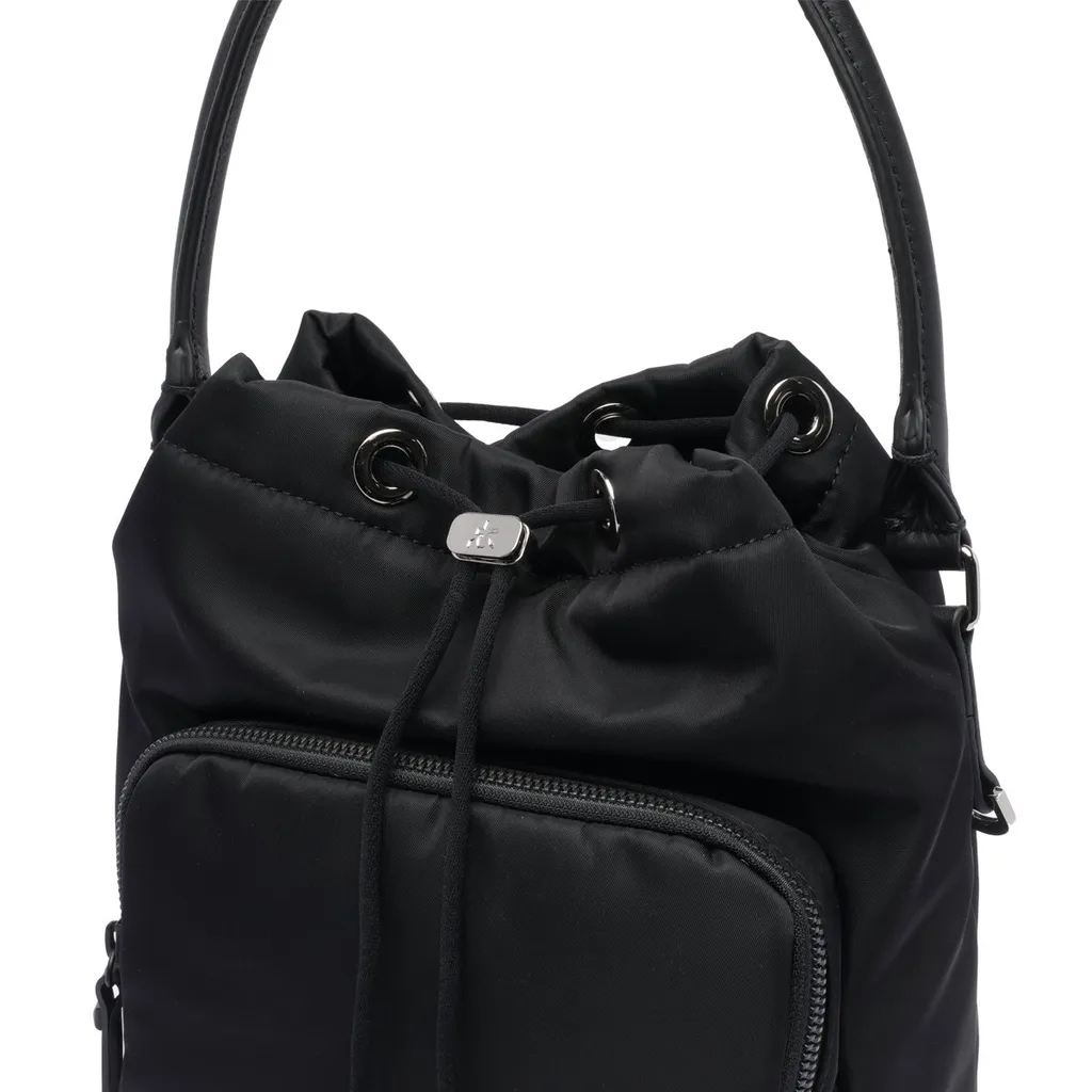 Premiata Mia Logo Patch Drawstring Bucket Bag