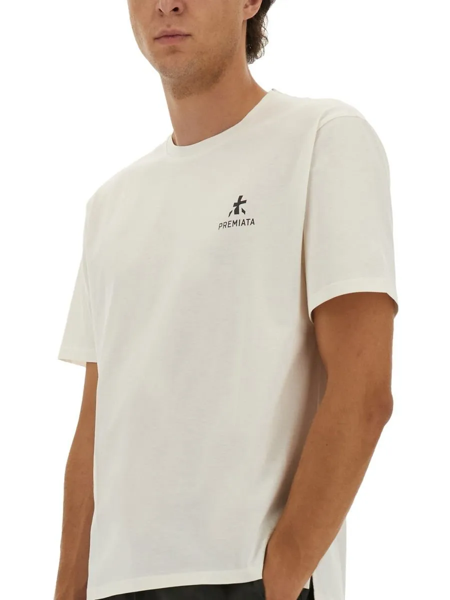 Premiata Logo Printed Crewneck T-Shirt