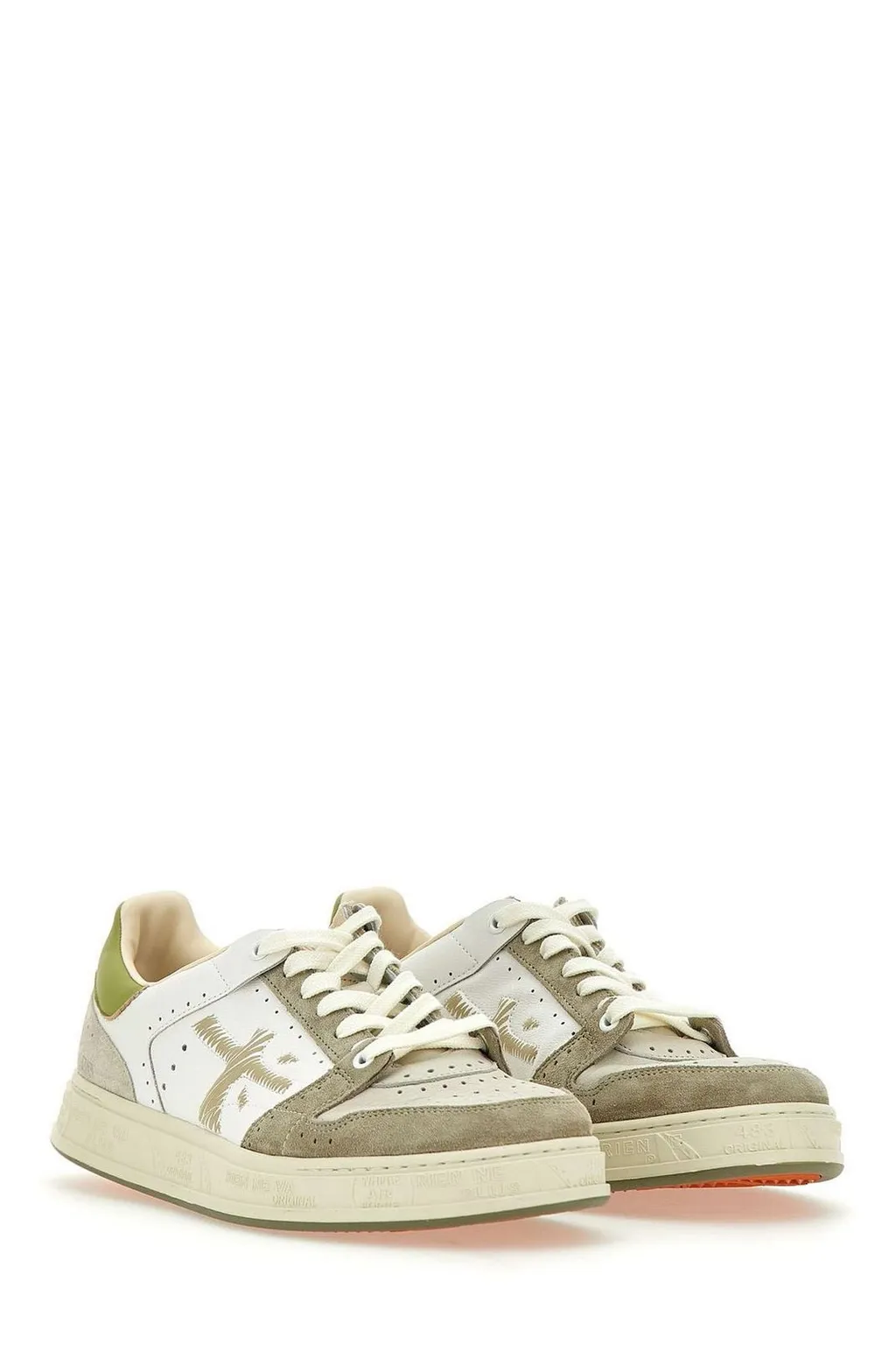 Premiata Round Toe Lace-Up Sneakers