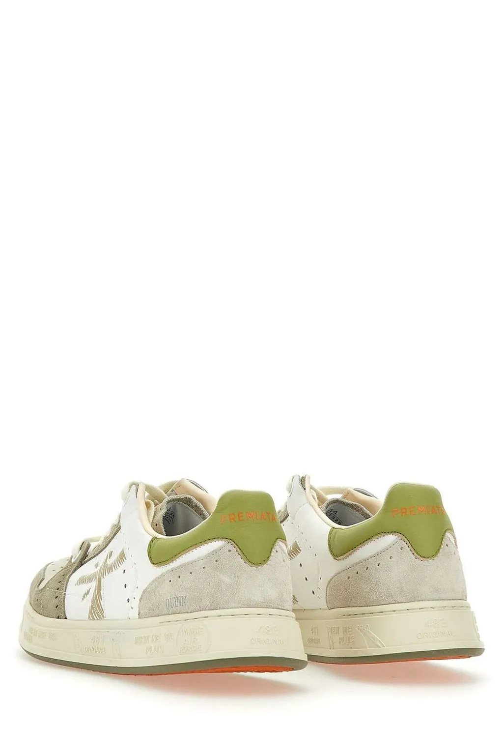 Premiata Round Toe Lace-Up Sneakers