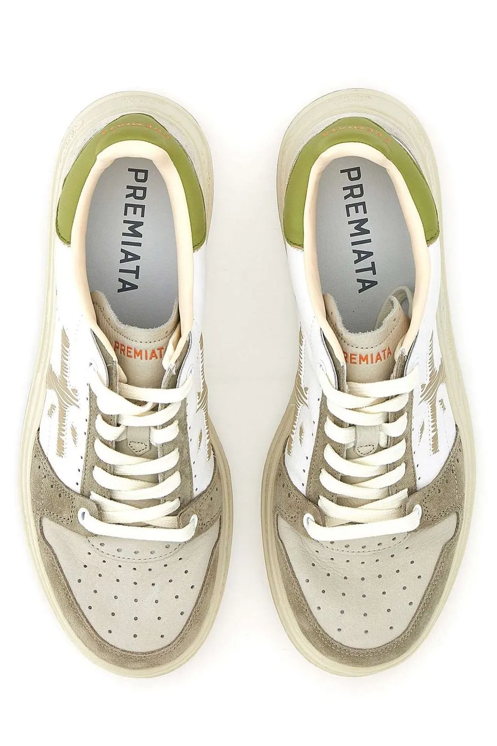 Premiata Round Toe Lace-Up Sneakers