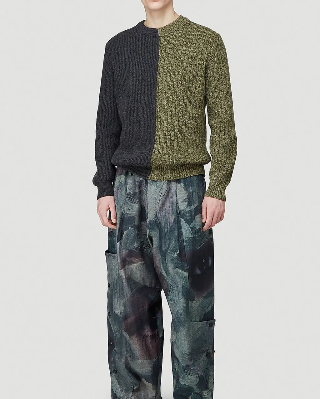 Pringle Of Scotland Two-Toned Drop Shoulder Jumper