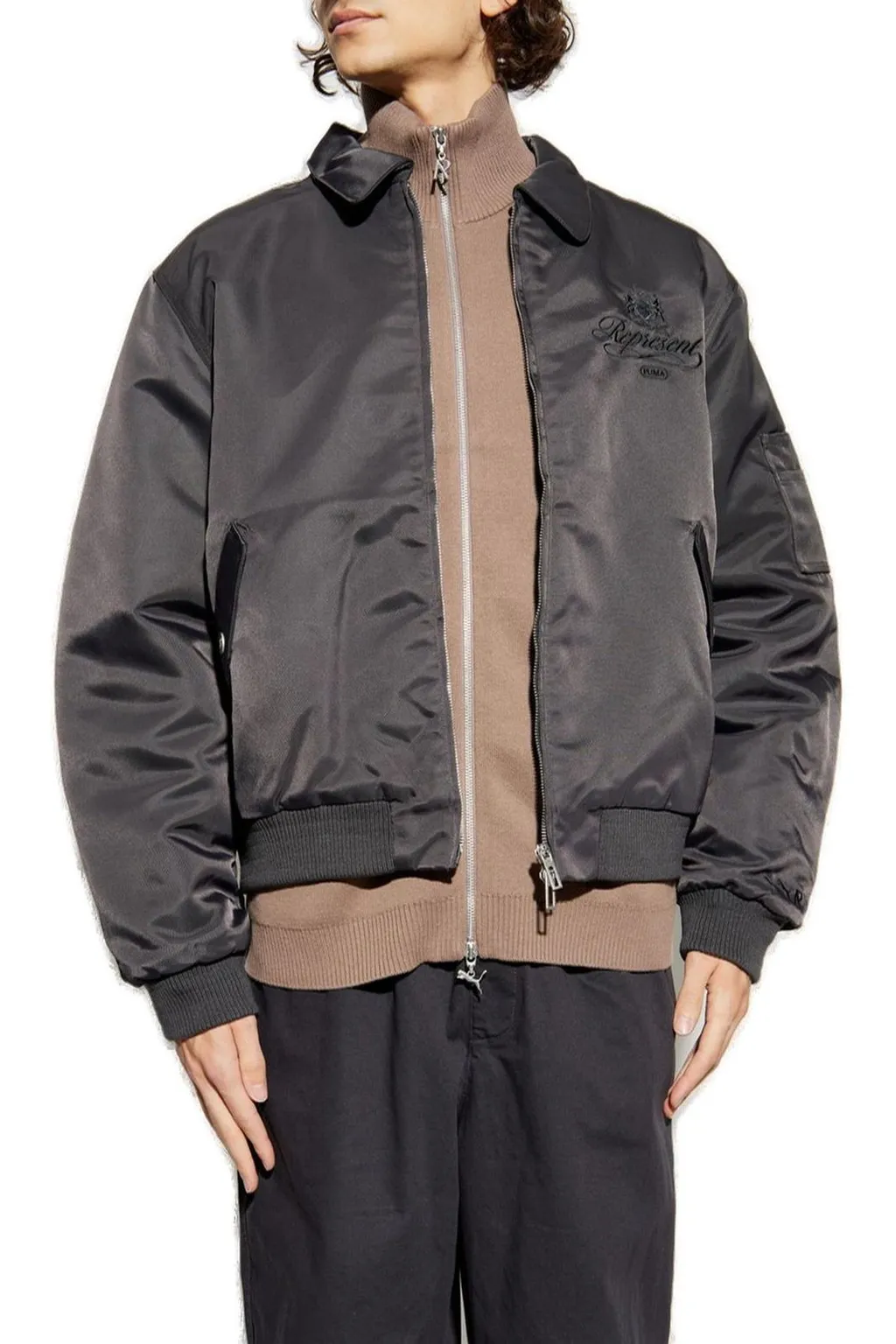 Puma X Represent Logo Embroderied Bomber Jacket