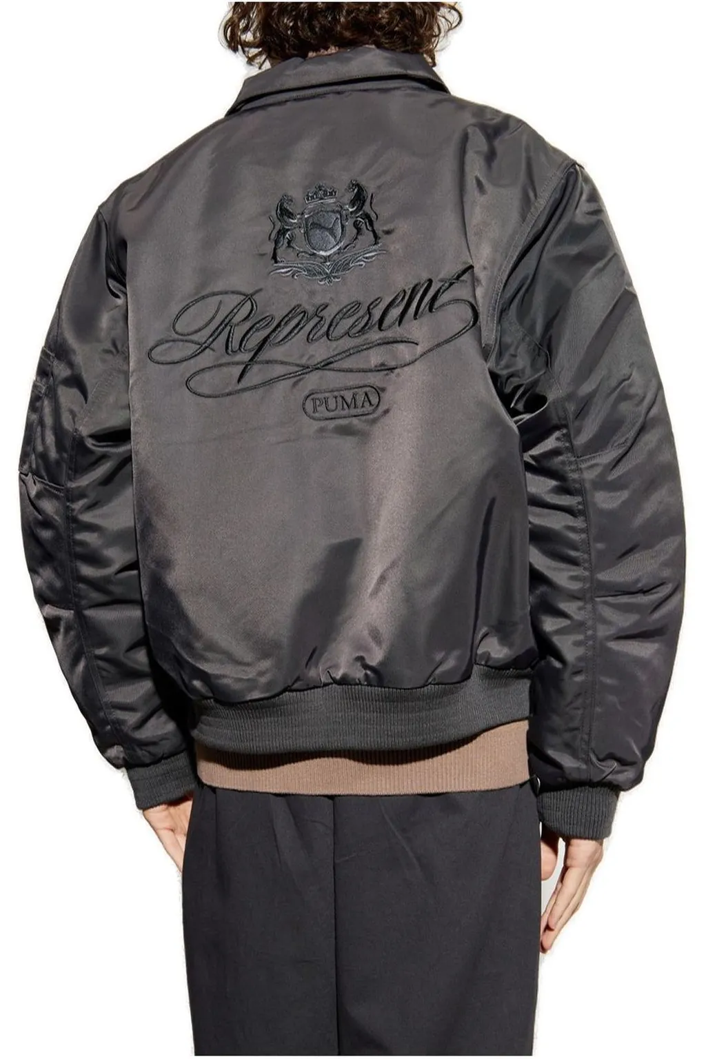 Puma X Represent Logo Embroderied Bomber Jacket
