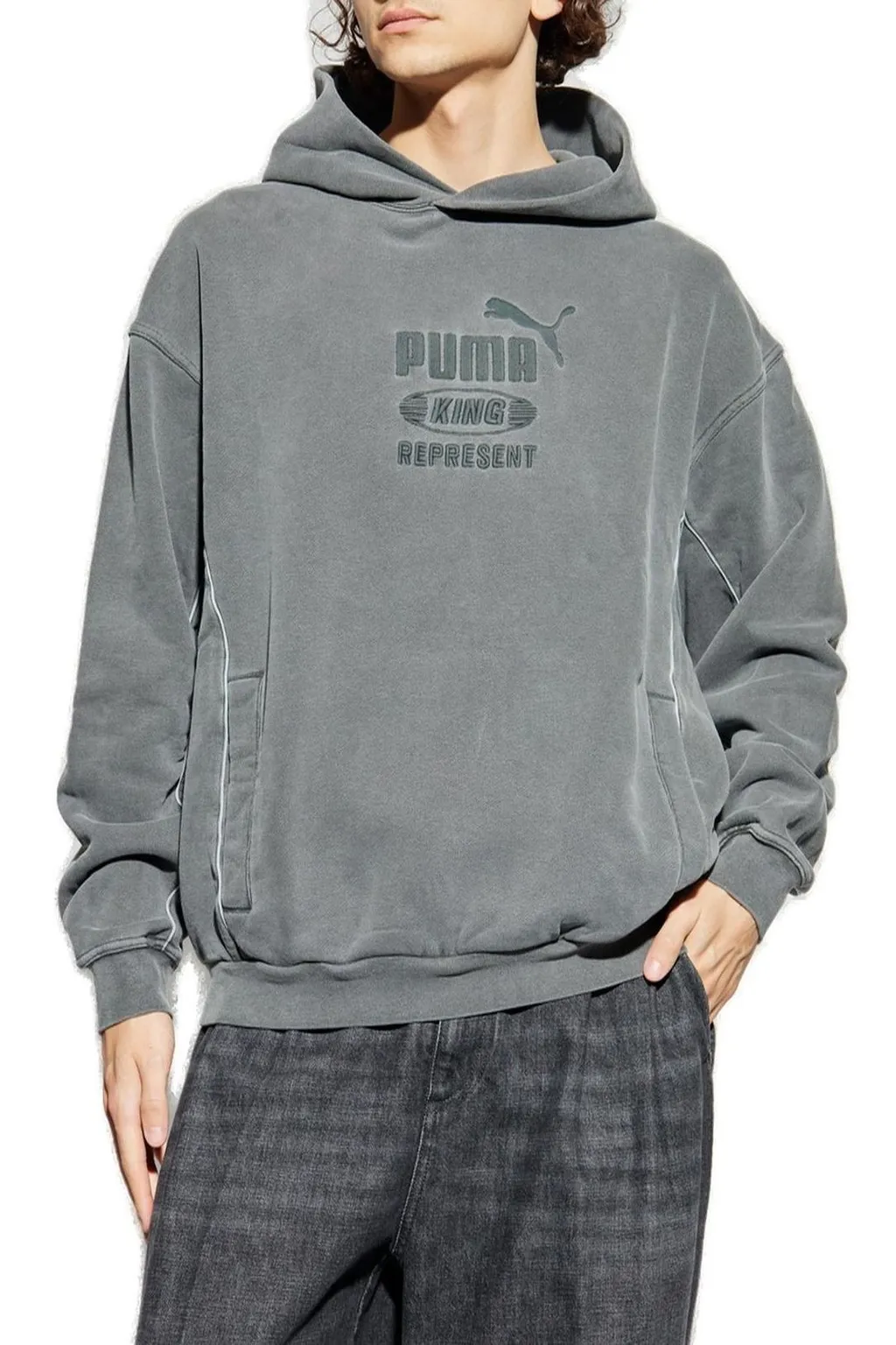 Puma X Represent Logo Embroderied Hoodie
