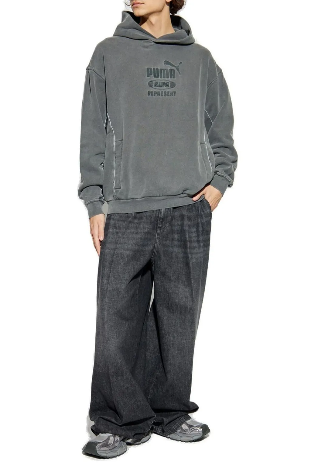 Puma X Represent Logo Embroderied Hoodie