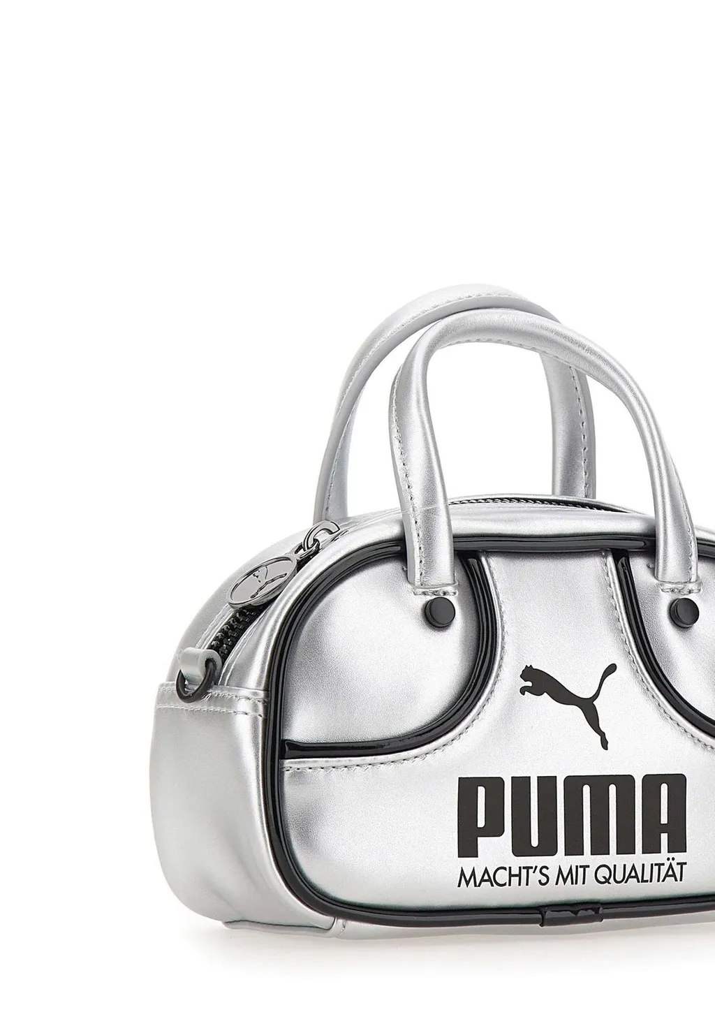 Puma Logo Printed Zipped Top Handle Bag
