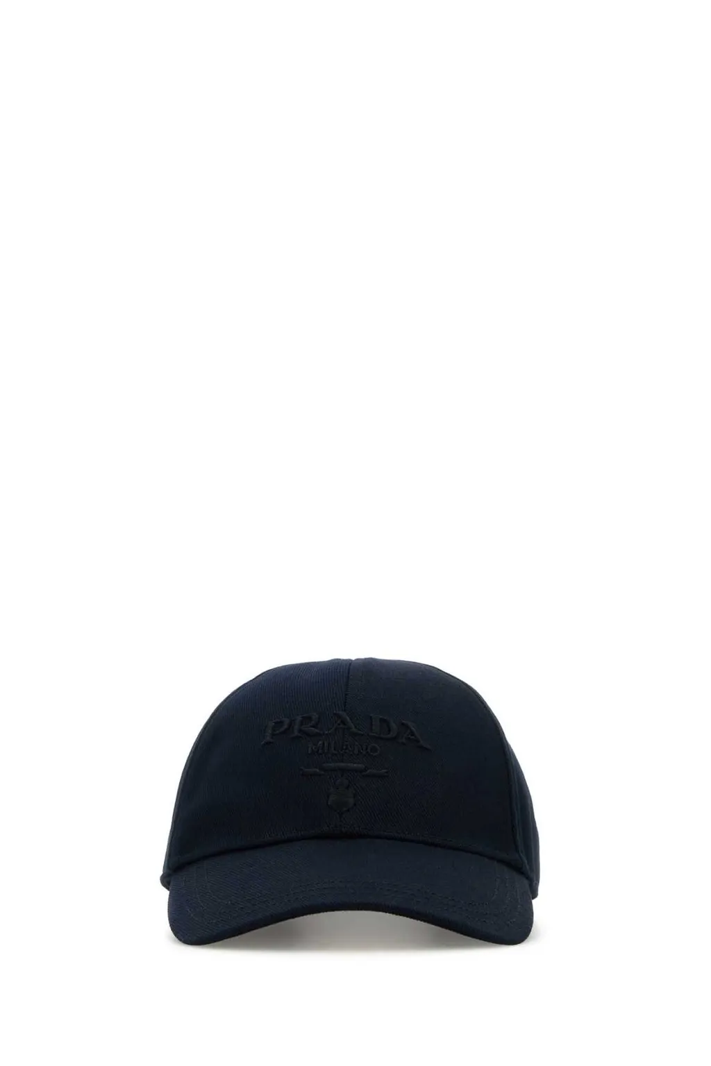 Prada Drill Logo Embroidered Baseball Cap