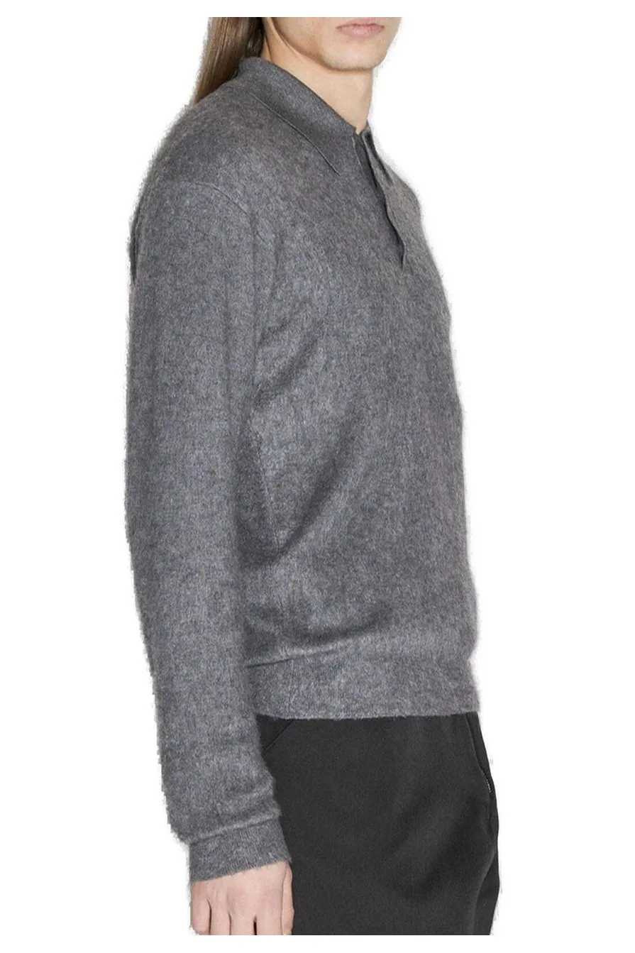 Prada Polo-Collar Drop-Shoulder Jumper