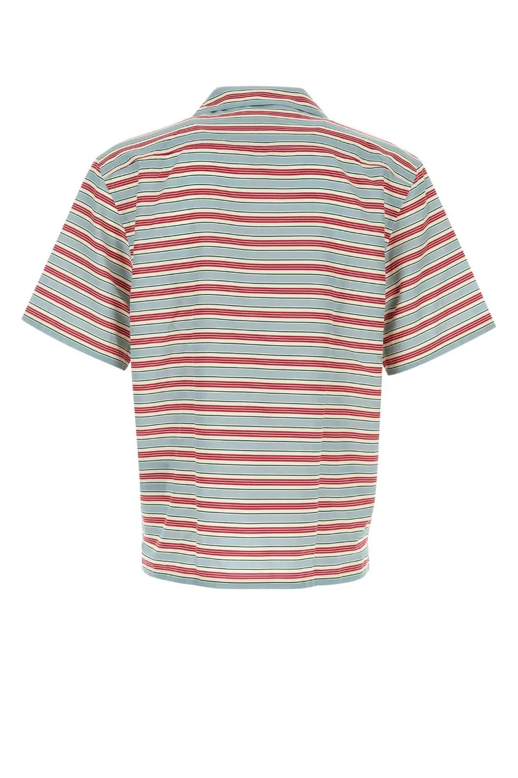 Prada Striped Short Sleeved Bowling Shirt