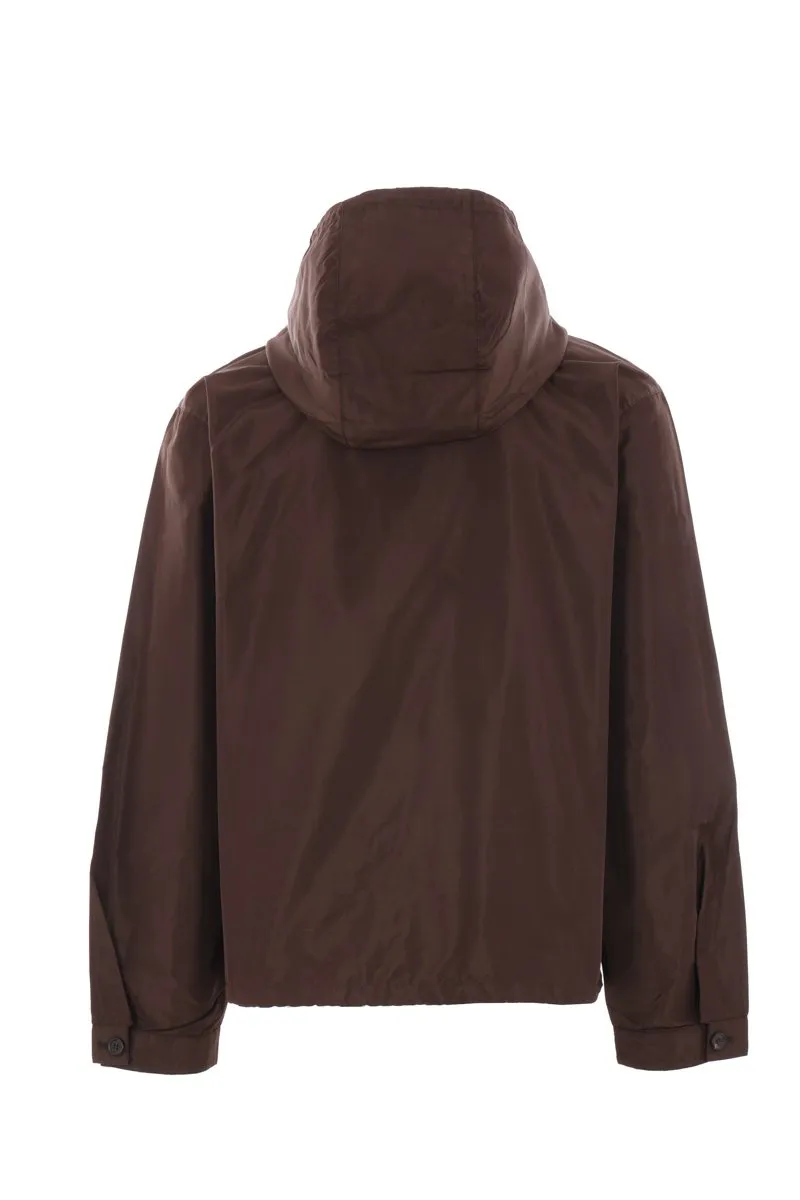 Prada Zip-Up Hooded Jacket