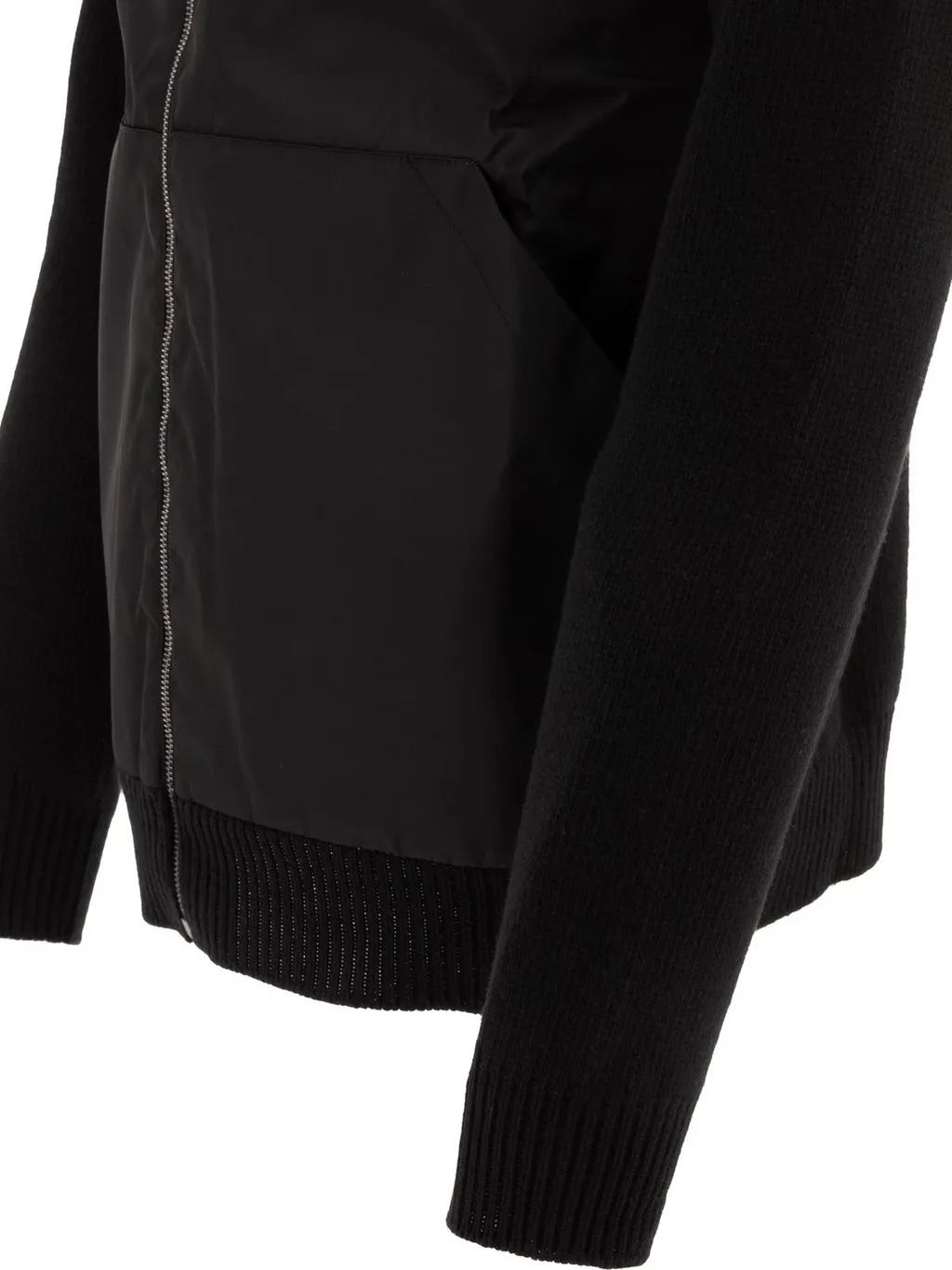 Prada Gabardine Zip-Up Hoodie
