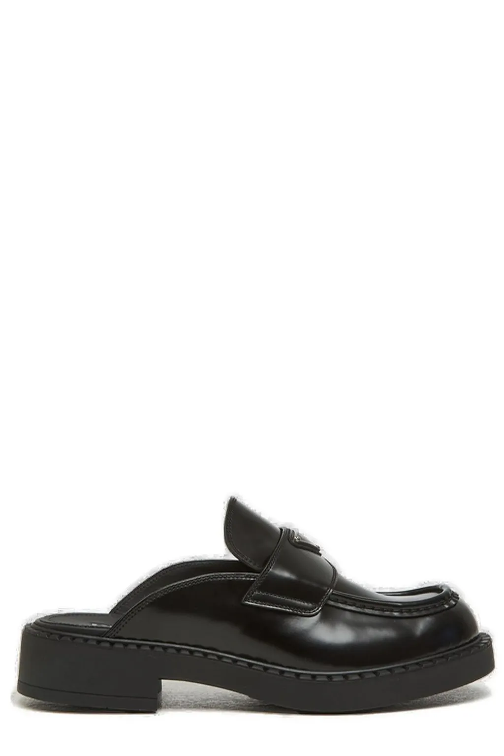 Prada Triangle-Logo Slip-On Loafers