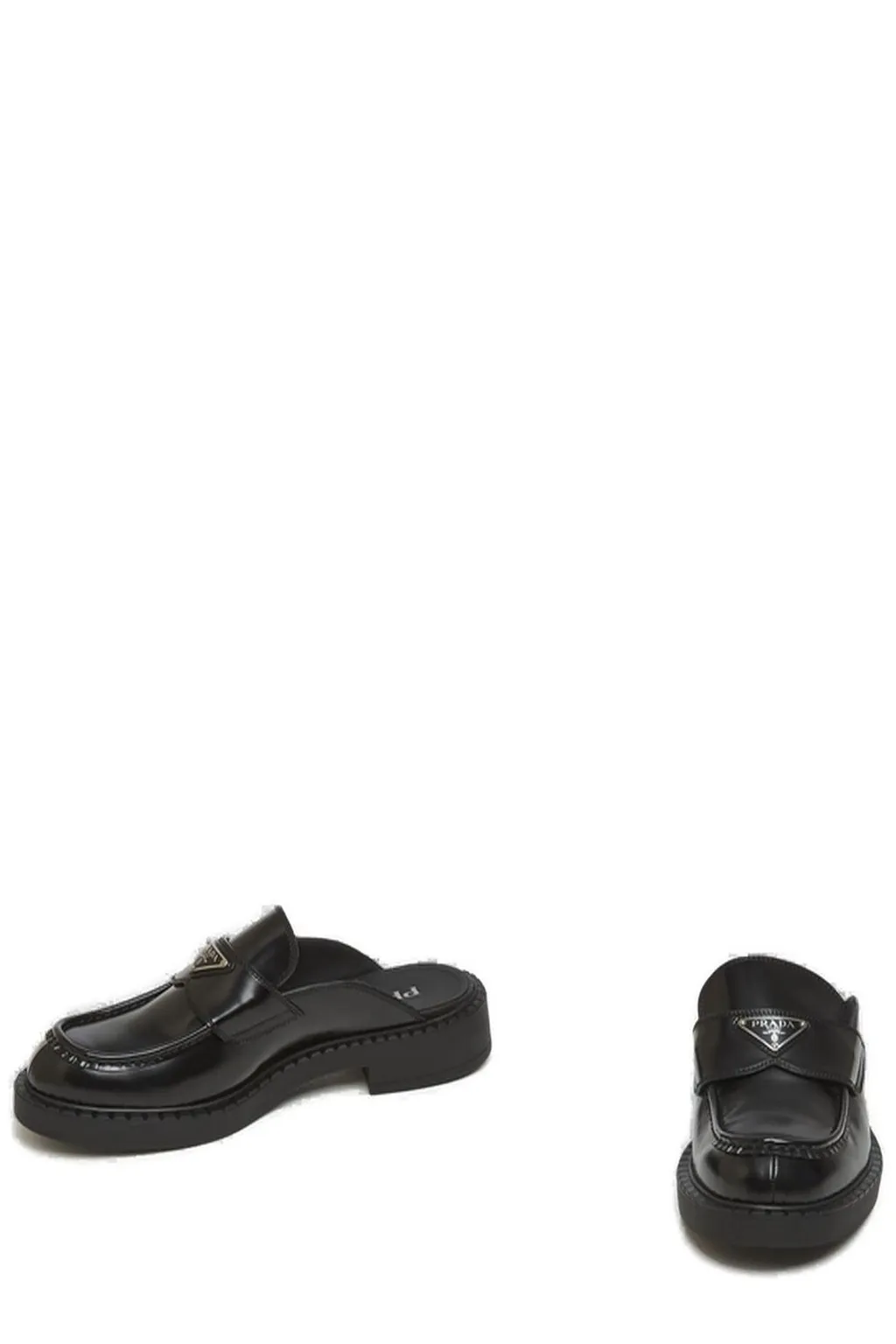 Prada Triangle-Logo Slip-On Loafers