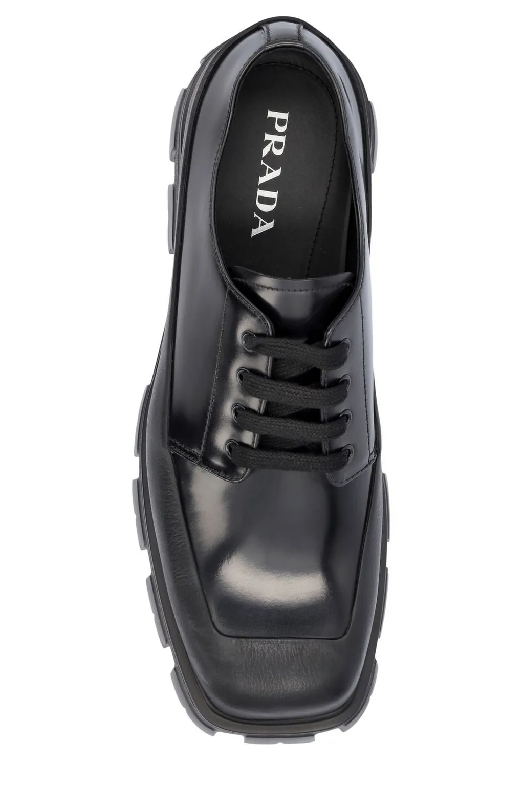 Prada Chunky Lace-Up Derby Shoes