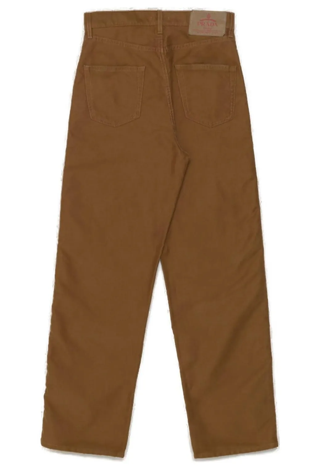 Prada Straight-Leg Distressed Pants