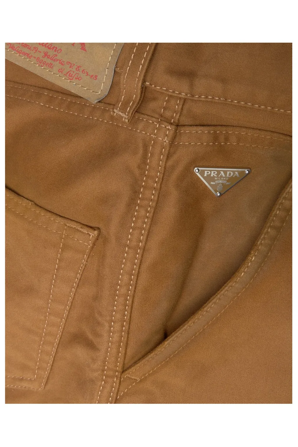 Prada Straight-Leg Distressed Pants