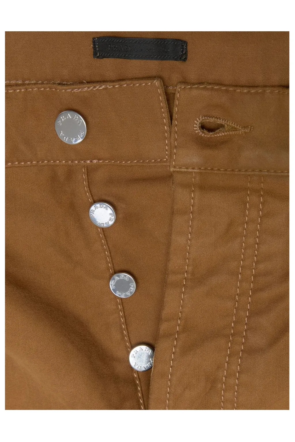 Prada Straight-Leg Distressed Pants