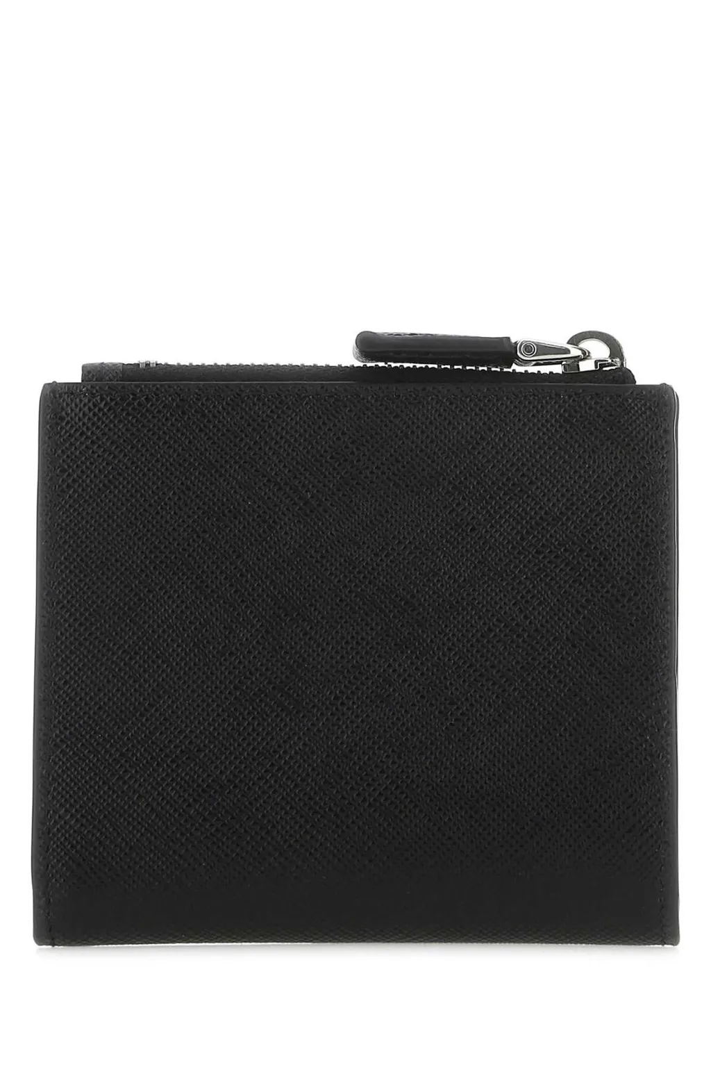 Prada Logo Plaque Bi-Fold Wallet