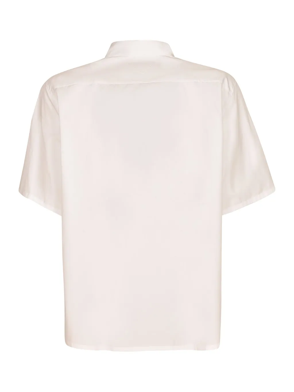 Prada Rose-Appliqué Short-Sleeved Shirt