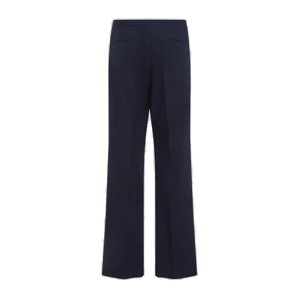 Prada Pleat Detailed Wide Leg Trousers