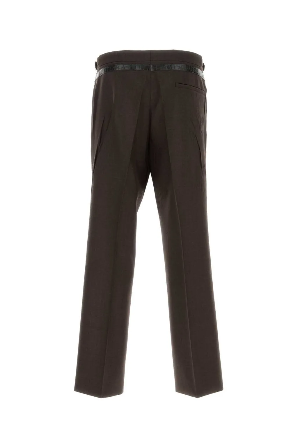 Prada Belted Wide-Leg Trousers