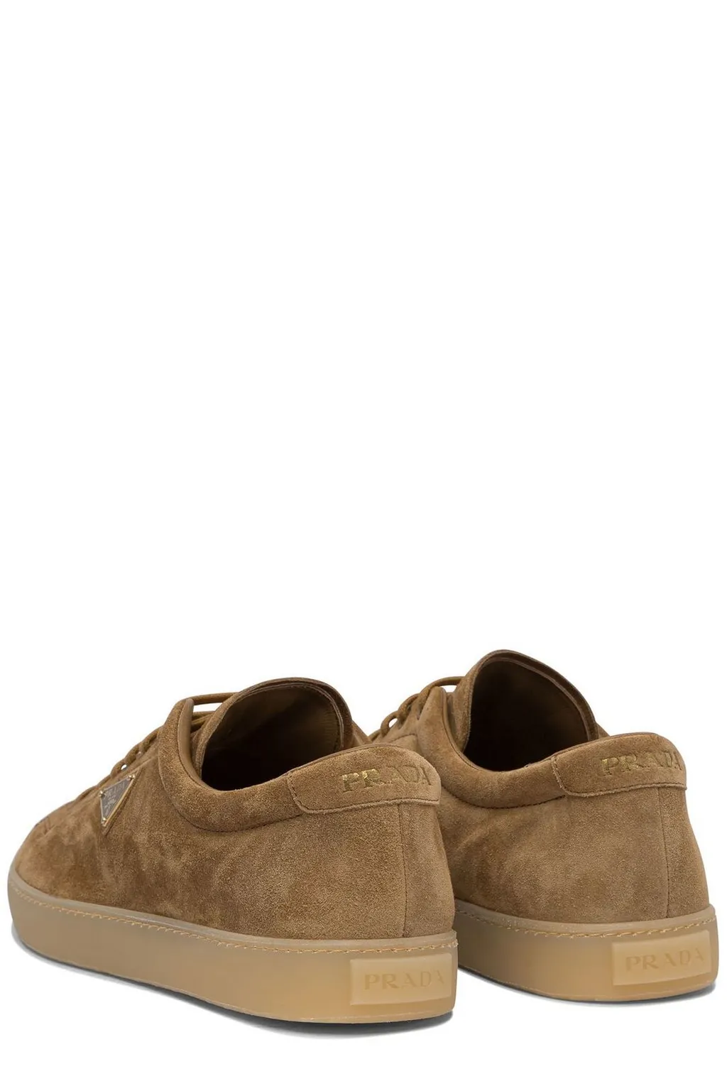 Prada Triangle-Logo Lace-Up Sneakers