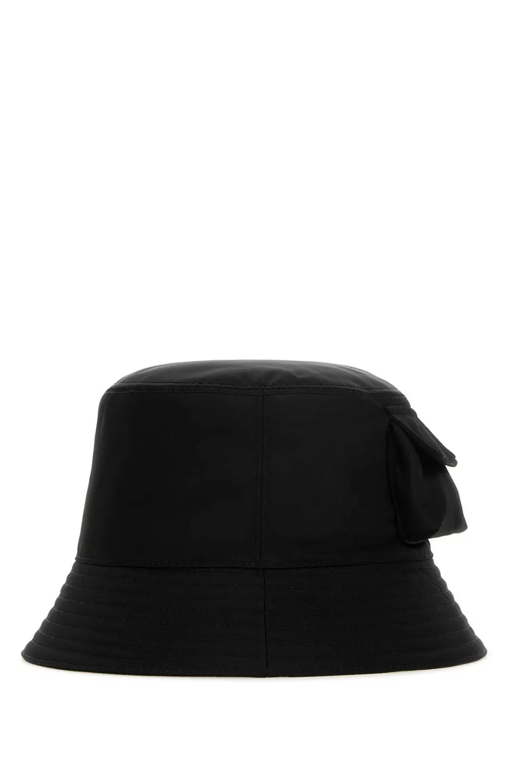 Prada Triangle-Logo Pocket-Detailed Bucket Hat