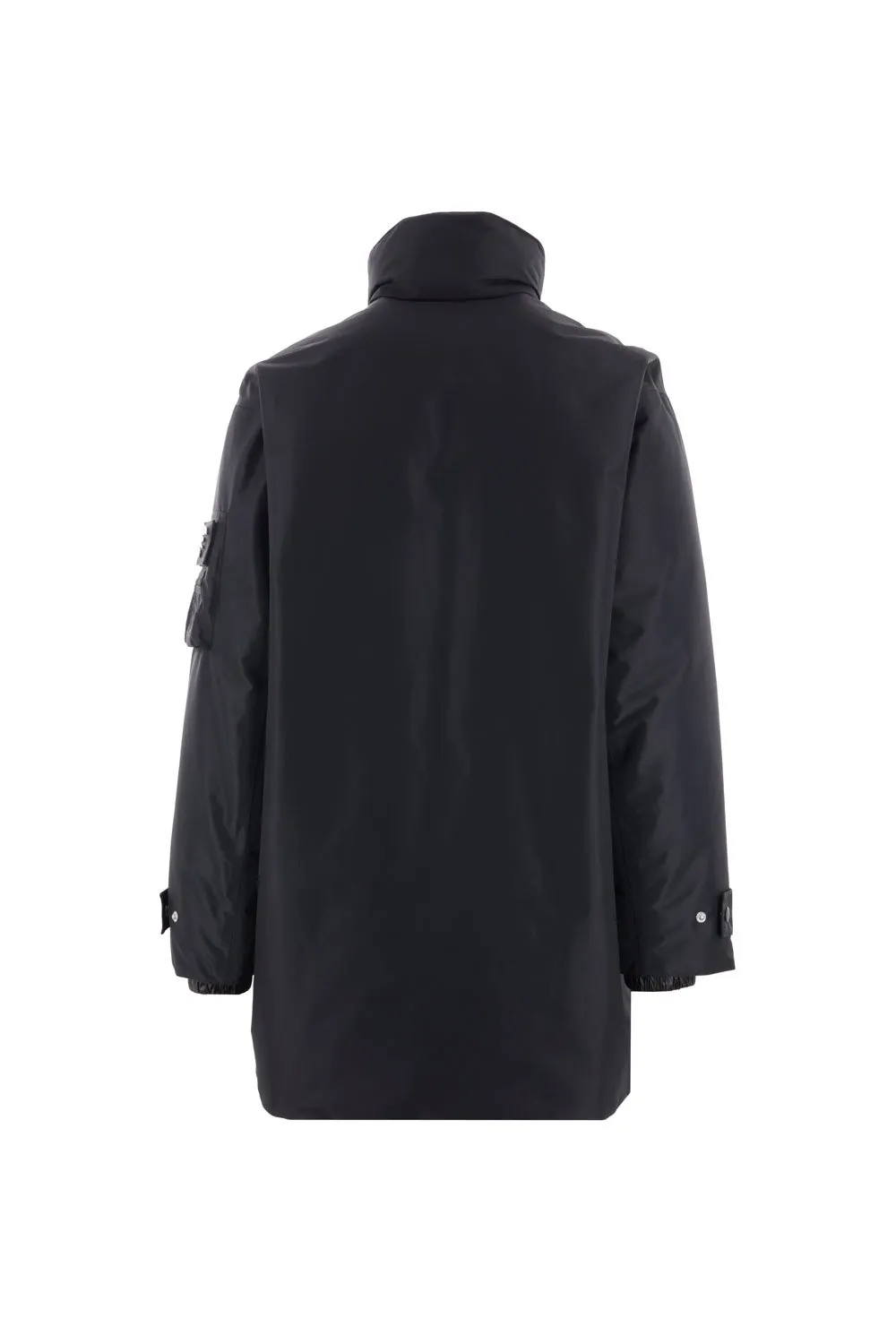 Prada High Neck Buttoned Coat