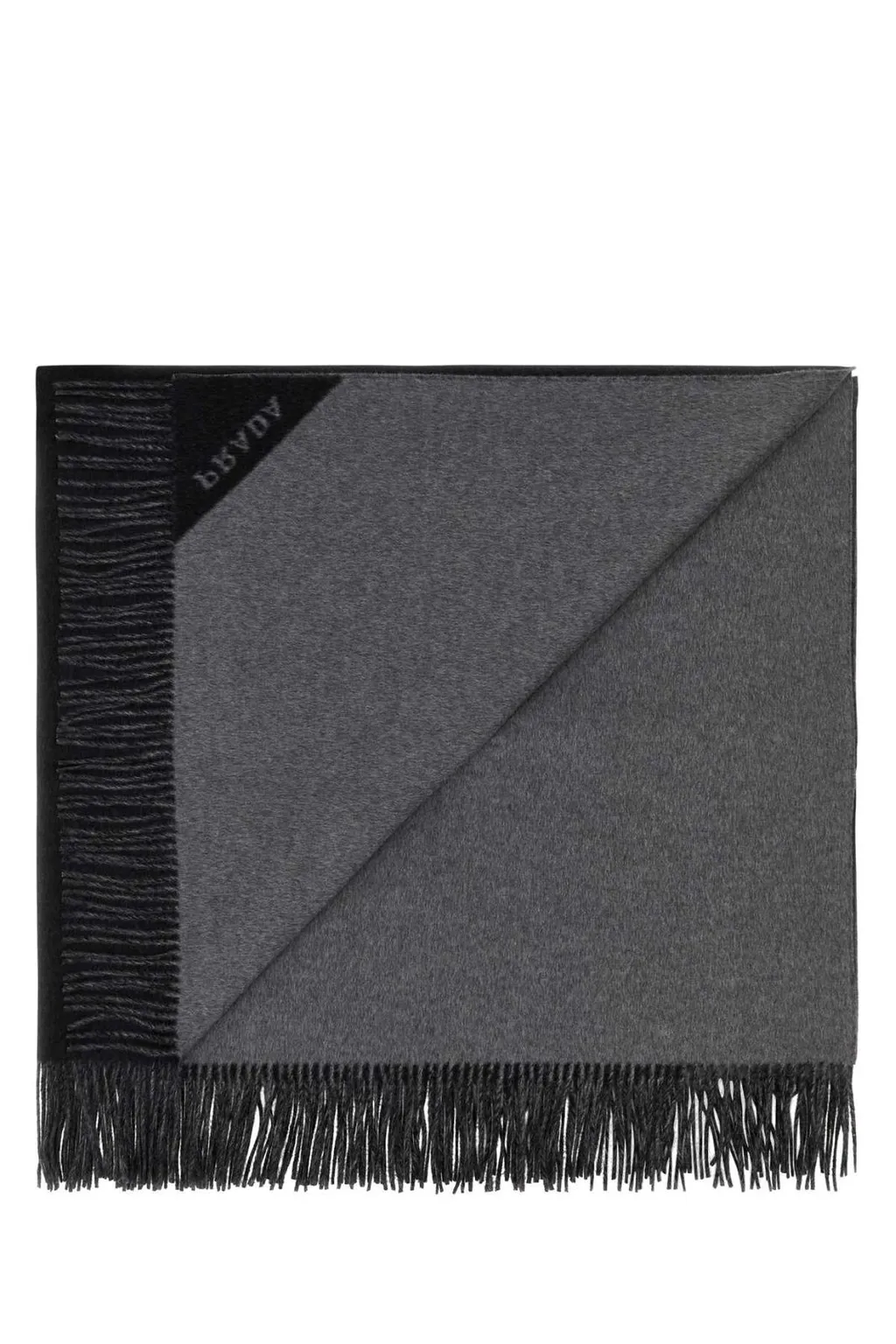 Prada Two-Toned Fringed Blanket
