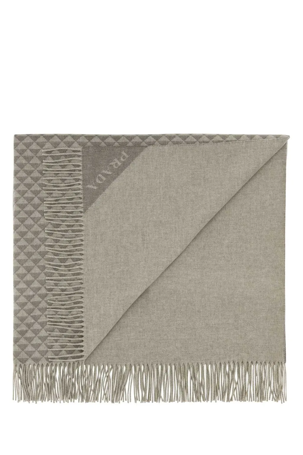 Prada Fringed Symbole Double Blanket