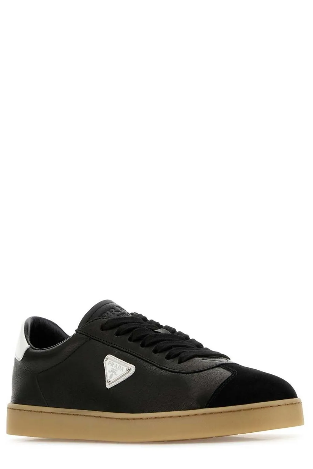 Prada Triangle-Logo Lace-Up Sneakers