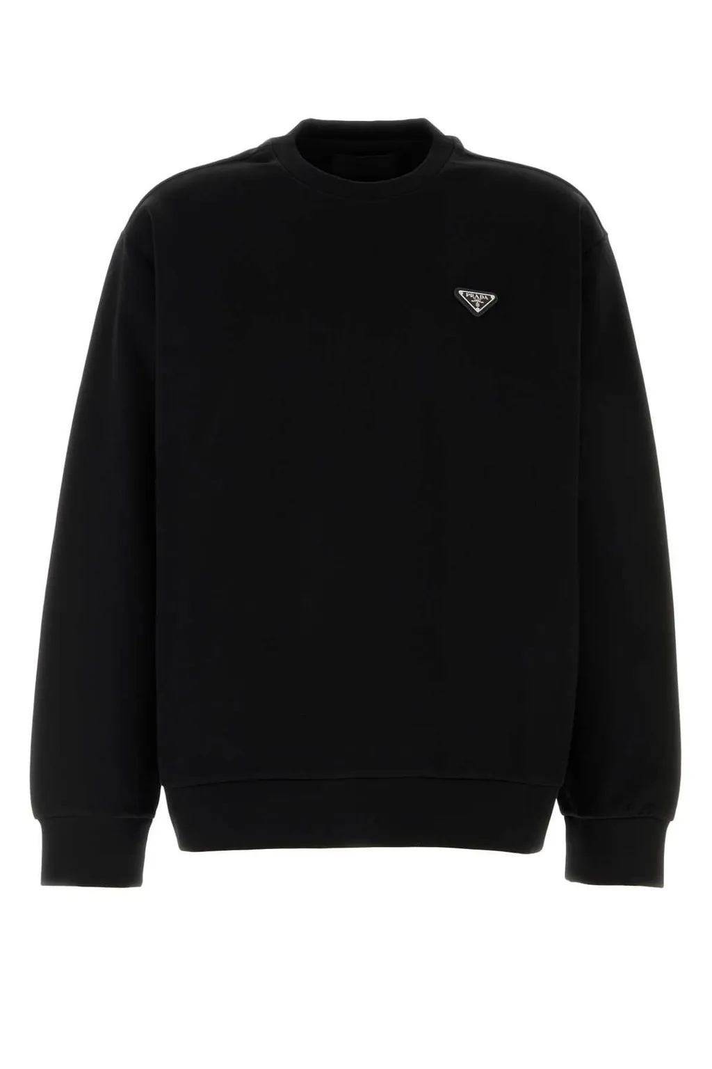 Prada Triangle-Logo Crewneck Sweatshirt