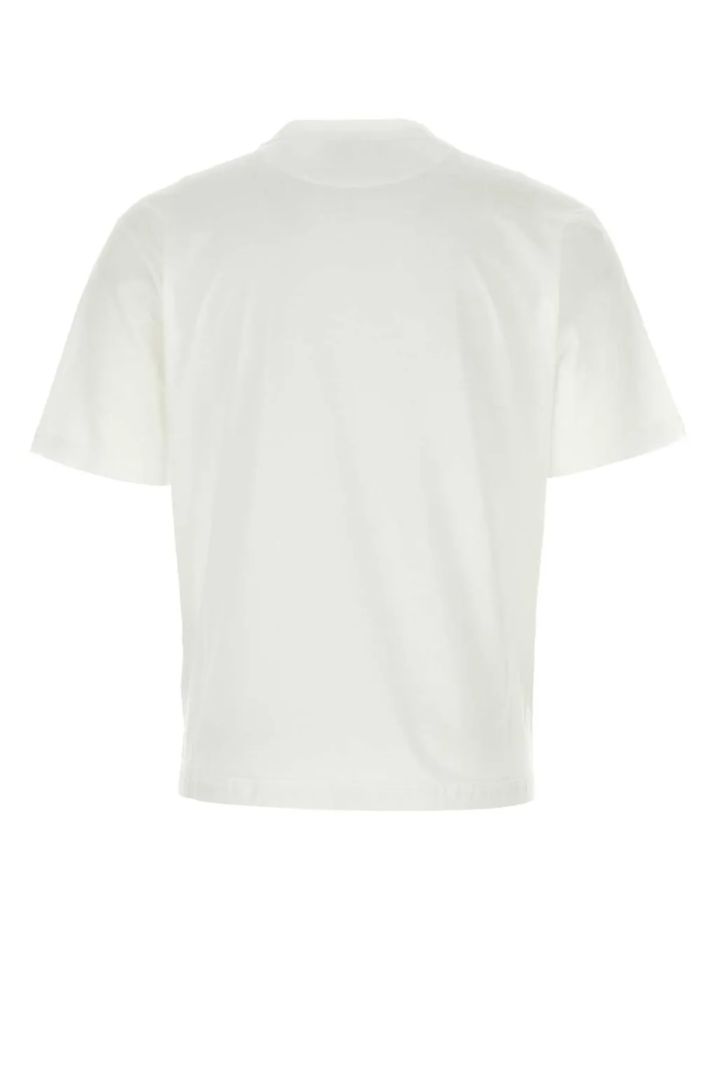 Prada Logo Plaque Crewneck T-Shirt