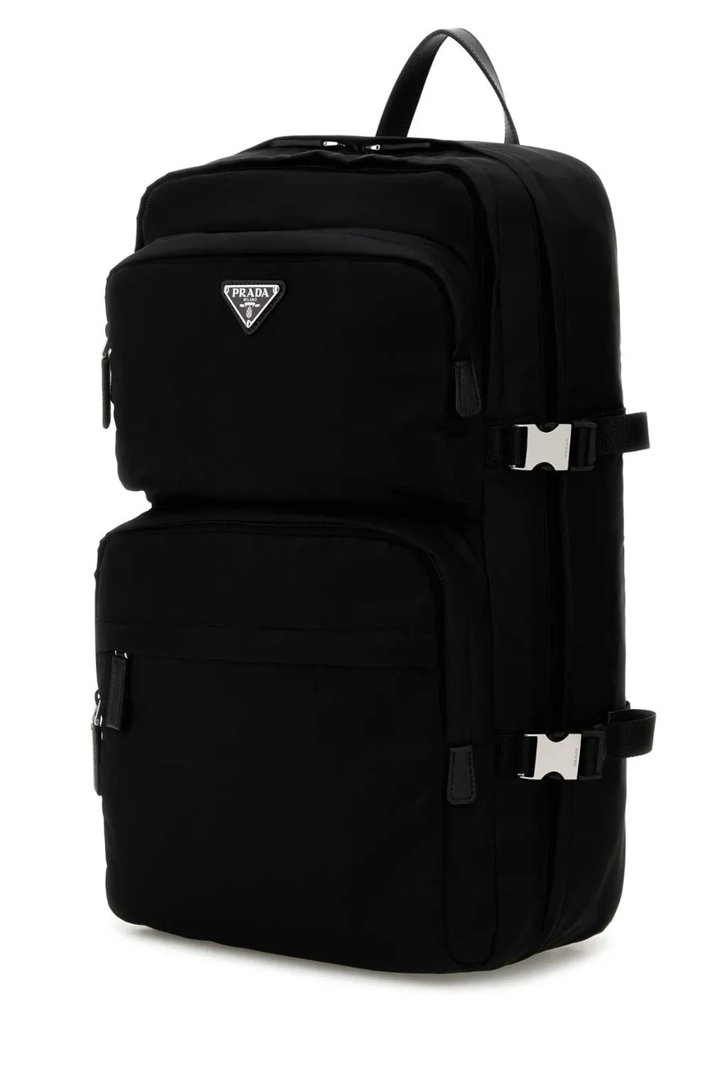Prada Triangle-Logo Backpack