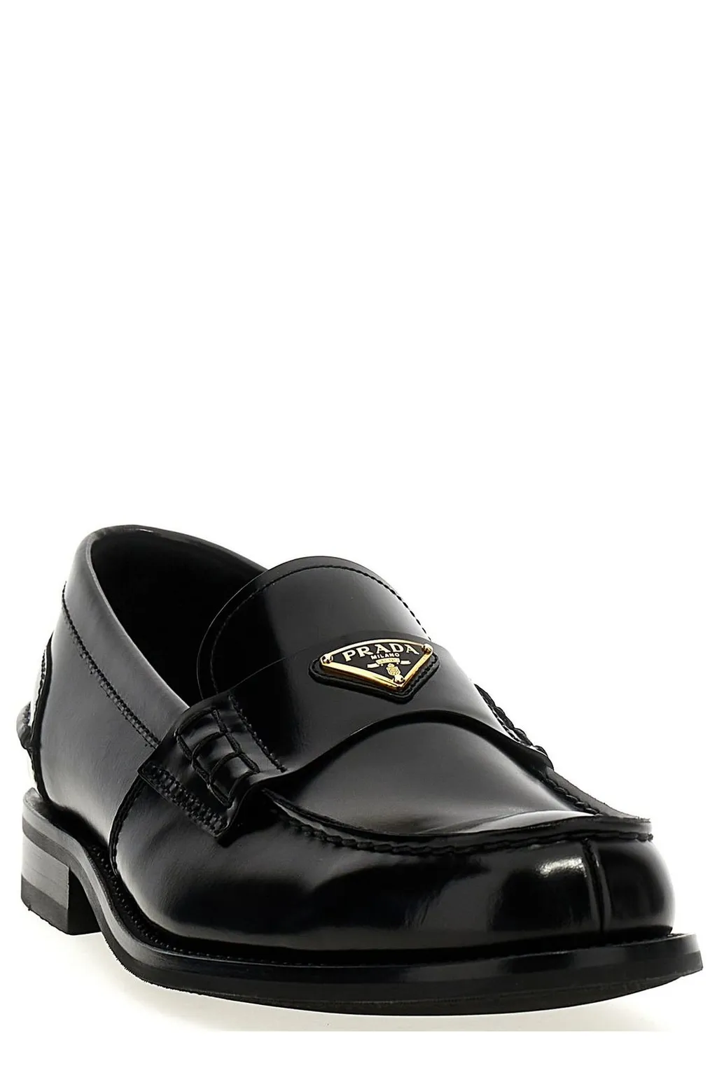 Prada Triangle-Logo Slip-On Loafers
