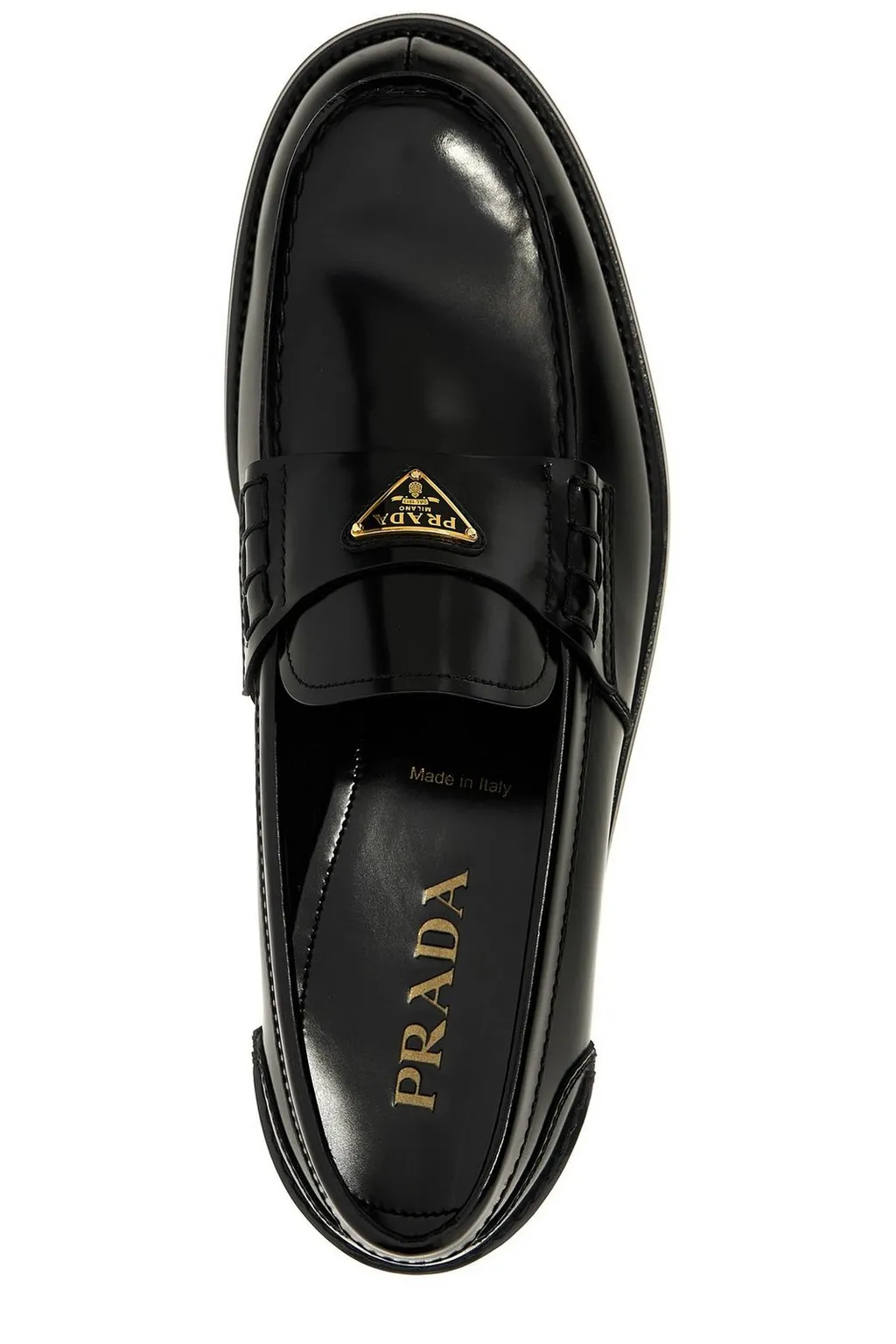 Prada Triangle-Logo Slip-On Loafers