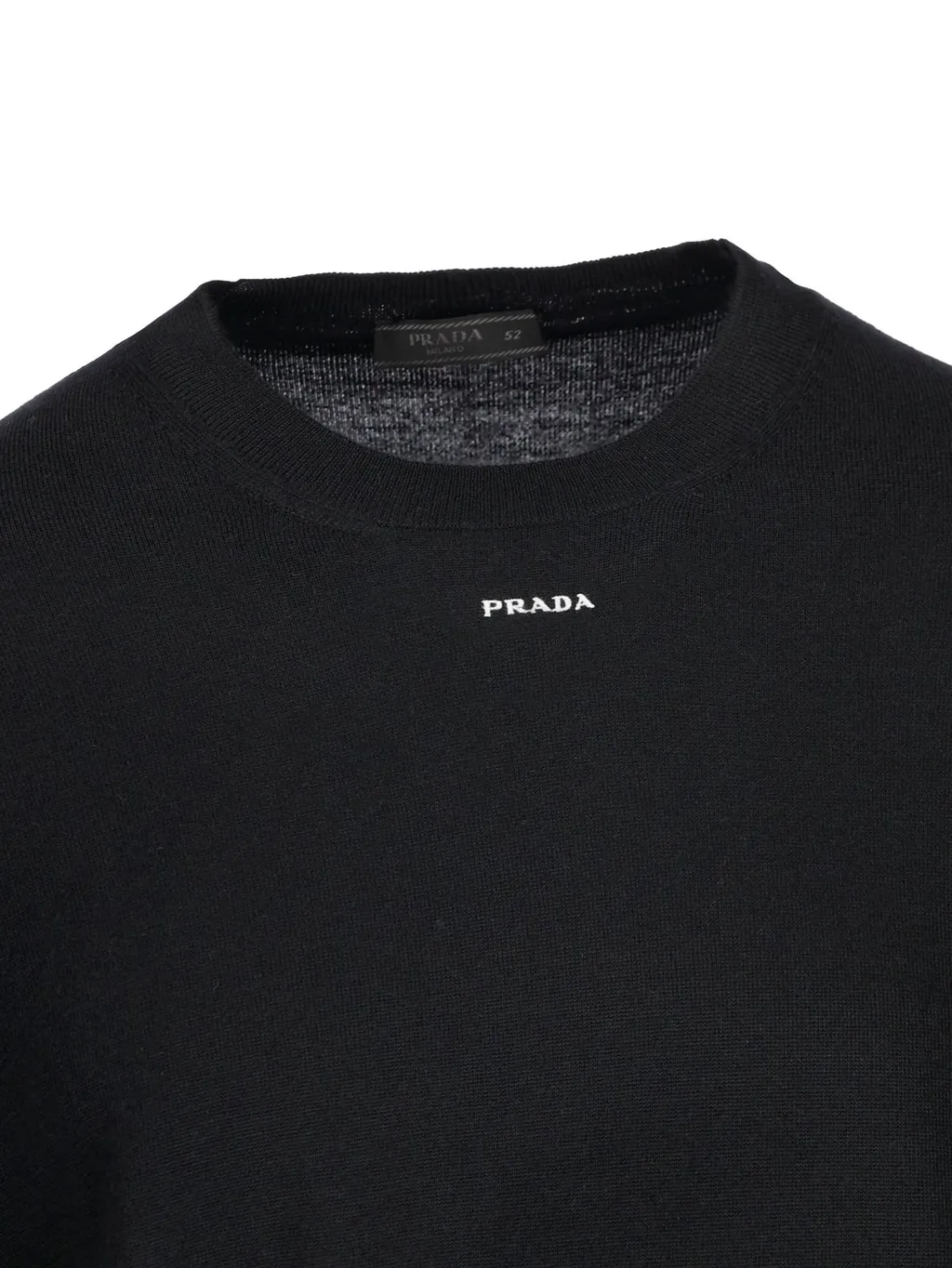 Prada Logo Detailed Crewneck Knitted Jumper
