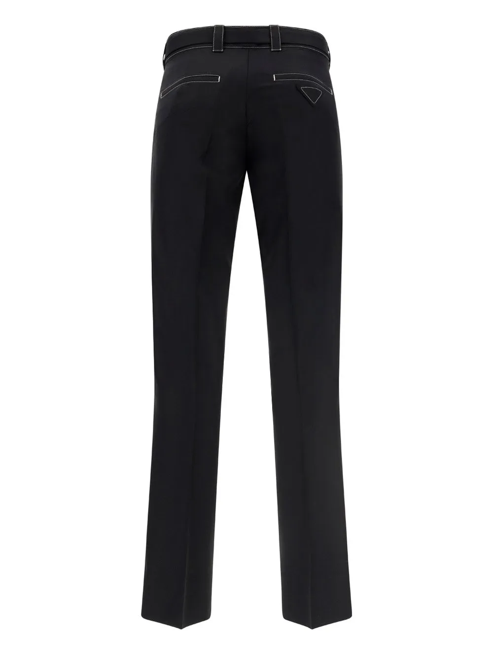 Prada Logo Detailed Straight Leg Pants
