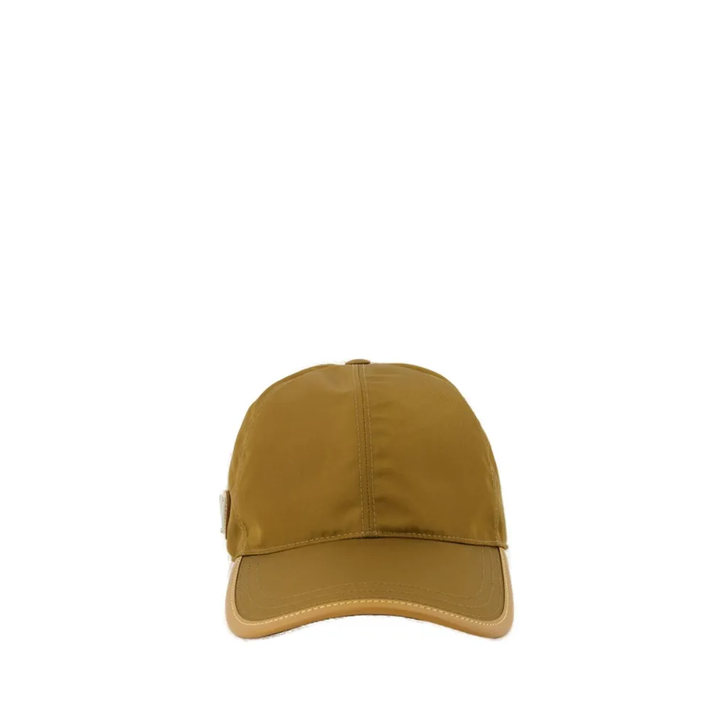 Prada Logo-Plaque Curved Peak Baseball Cap