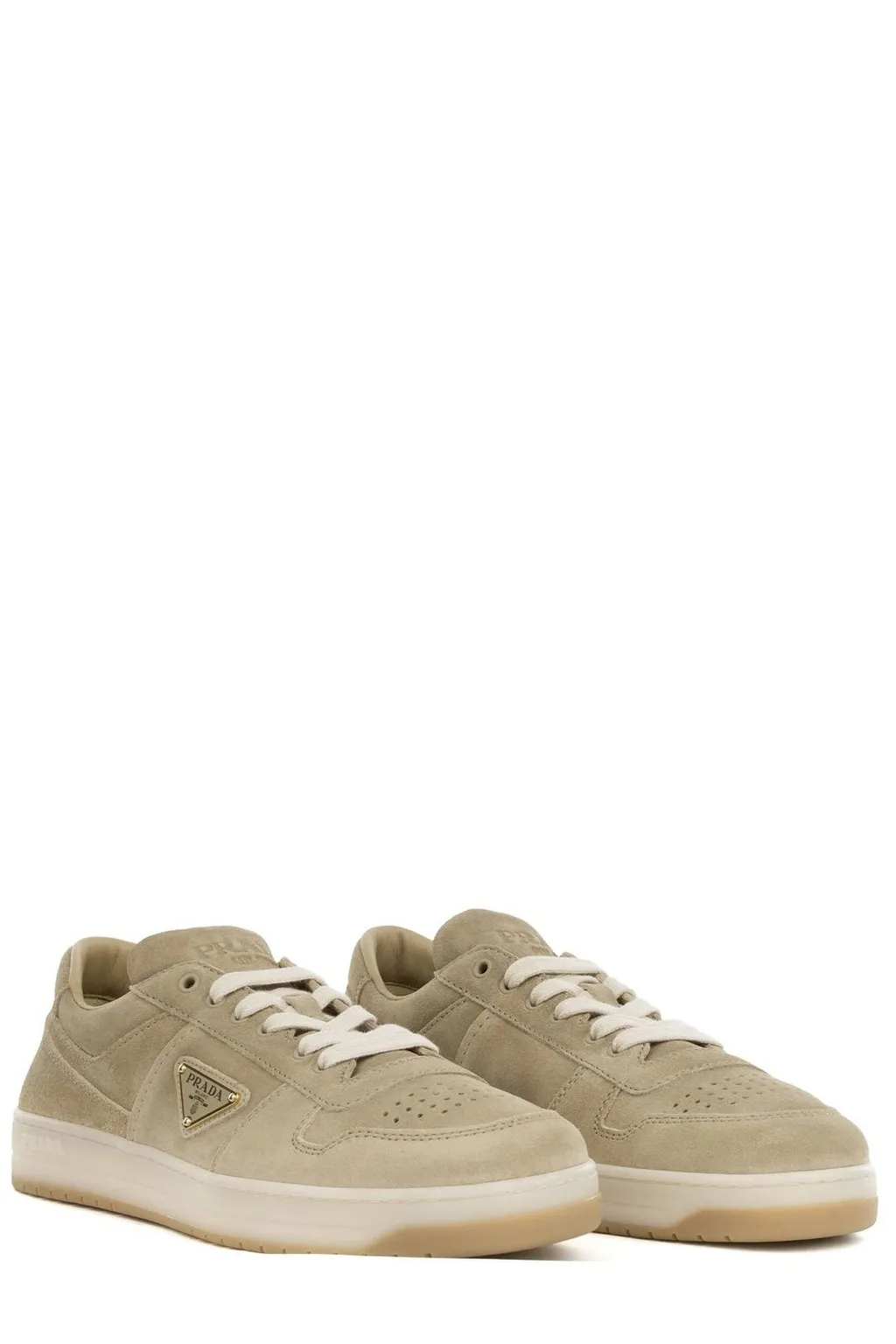 Prada Triangle-Logo Lace-Up Sneakers