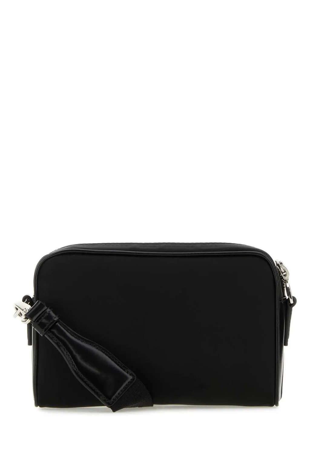 Prada Triangle-Logo Zipped Crossbody Bag