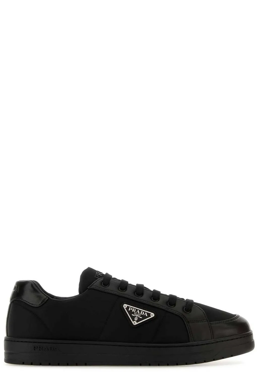 Prada Downtown Triangle-Logo Lace-Up Sneakers