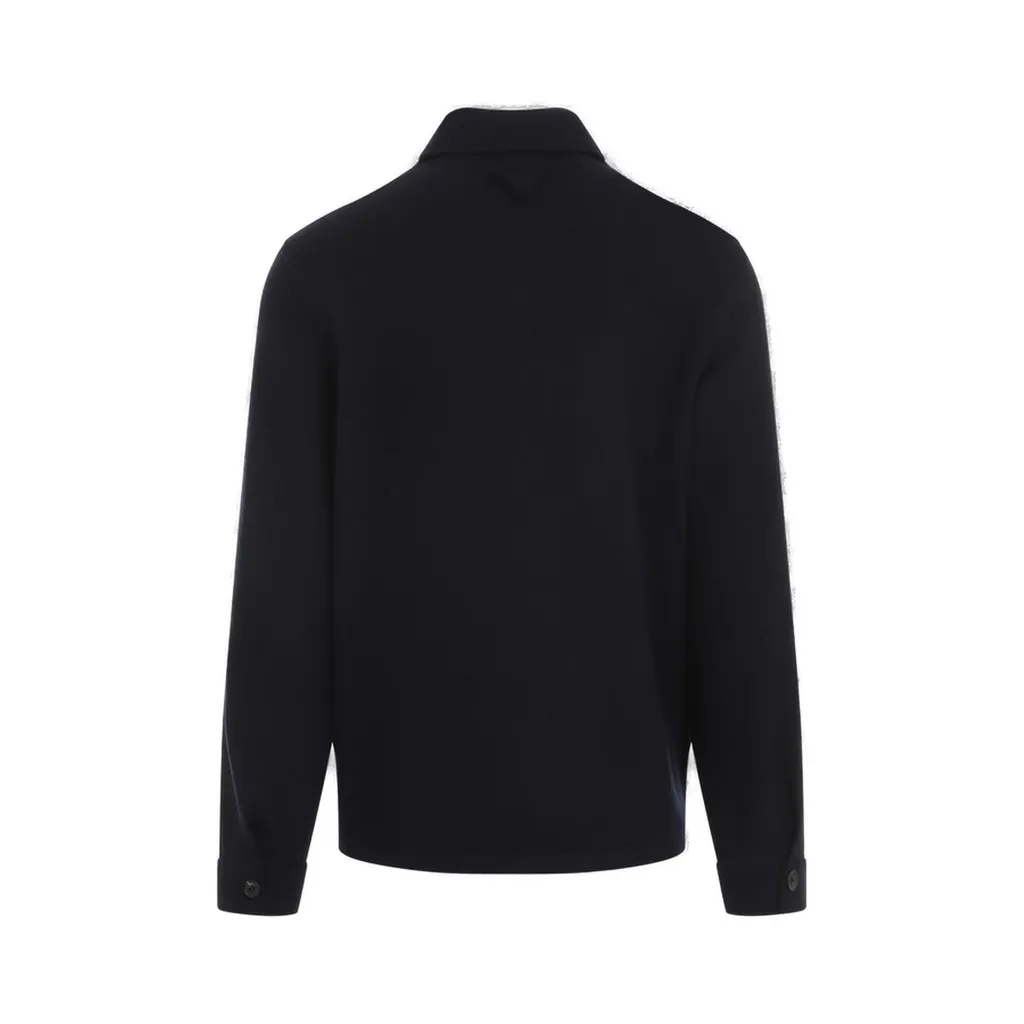 Prada Triangle-Logo Button-Up Shirt