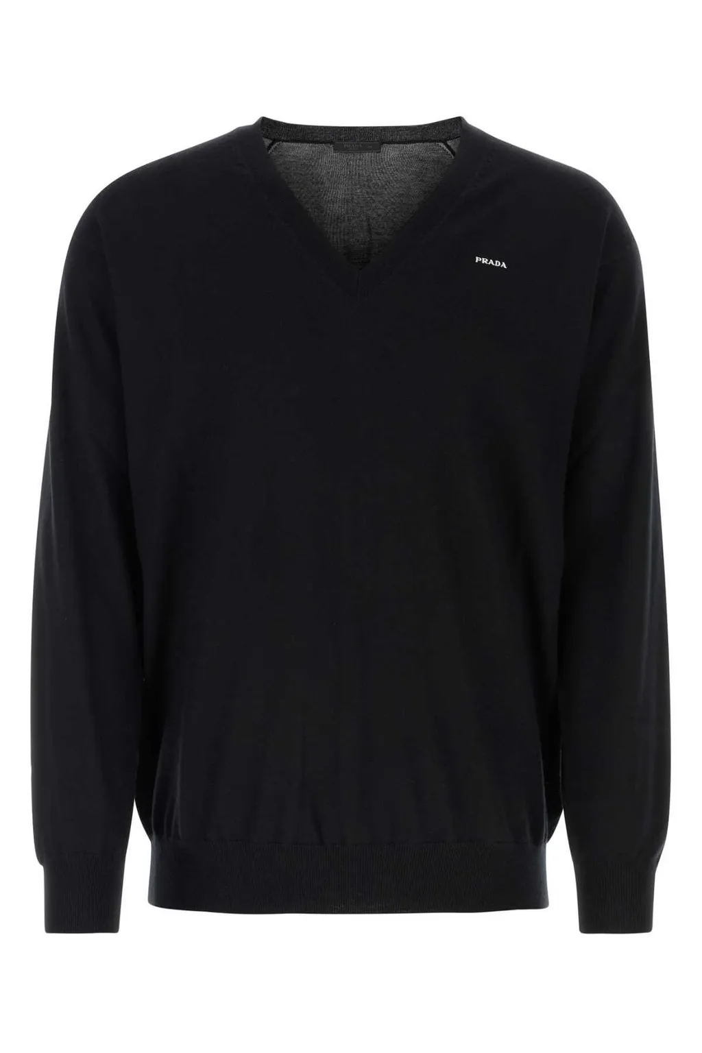 Prada Long-Sleeved V-Neck Jumper