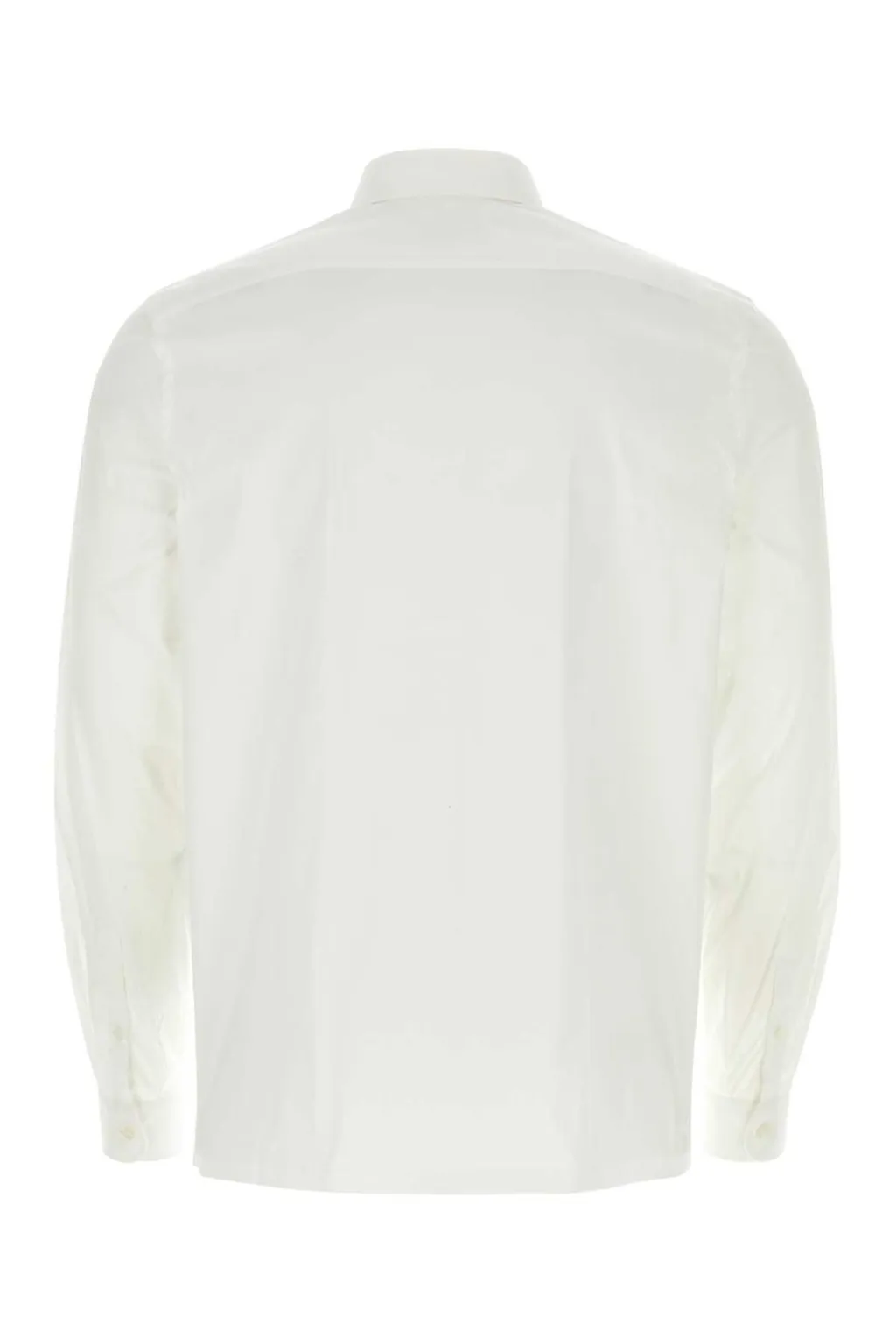 Prada Logo Embroidered Buttoned Shirt