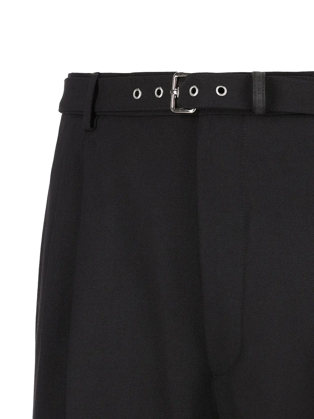 Prada Belted Tailored Trousers